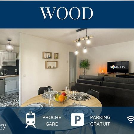 Homey Wood - New - Appartement Avec Une Chambre - Parking Prive Gratuit - Balcon Prive - A 5 Min De La Gare Pour Rejoindre Geneve 安纳马斯 外观 照片
